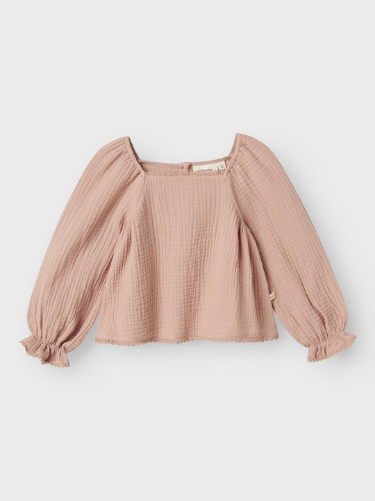 Lil' Atelier Mini LULU LS SHIRT - Misty Rose | Torgunns Barneklær AS