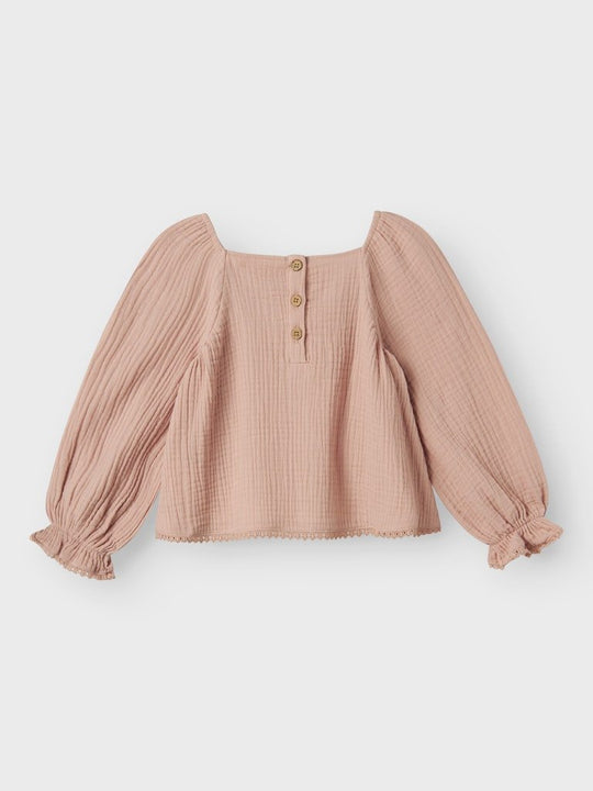 Lil' Atelier Mini LULU LS SHIRT - Misty Rose | Torgunns Barneklær AS