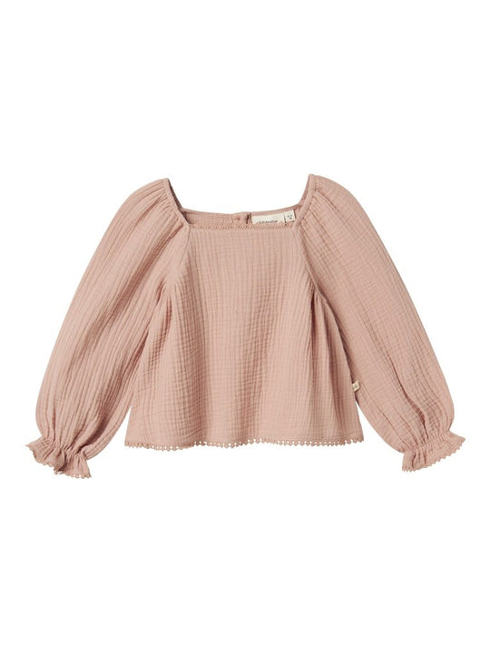 Lil' Atelier Mini LULU LS SHIRT - Misty Rose | Torgunns Barneklær AS