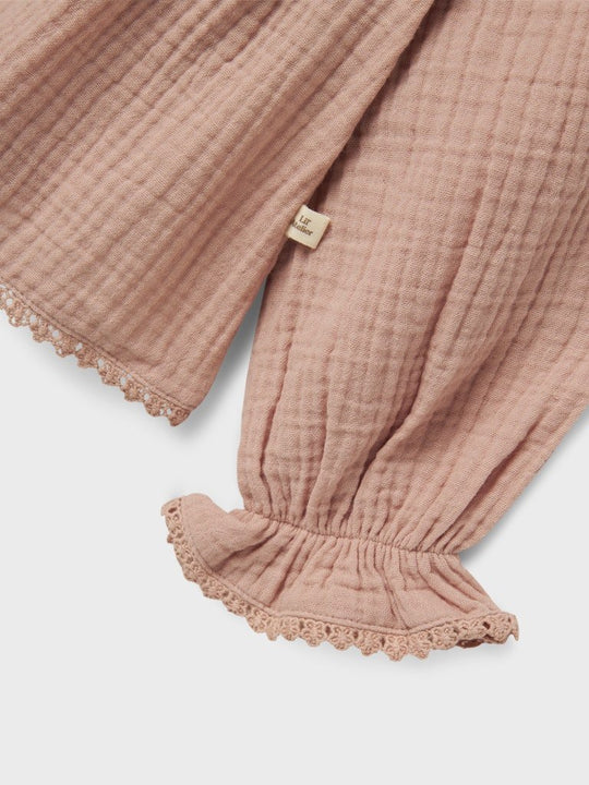 Lil' Atelier Mini LULU LS SHIRT - Misty Rose | Torgunns Barneklær AS