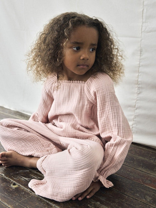 Lil' Atelier Mini LULU LS SHIRT - Misty Rose | Torgunns Barneklær AS