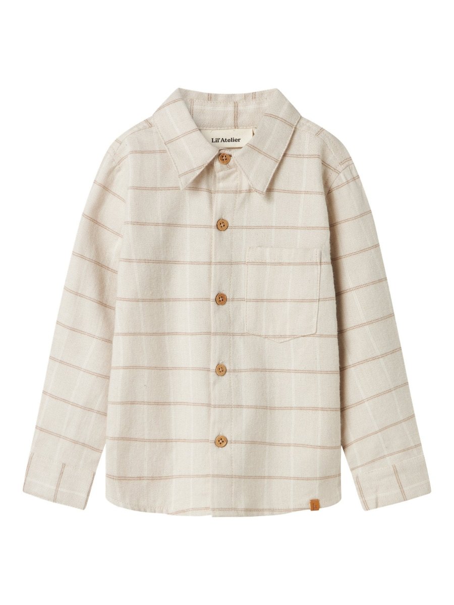 Lil' Atelier Mini NADIM LS SHIRT - Pure Cashmere | Torgunns Barneklær AS