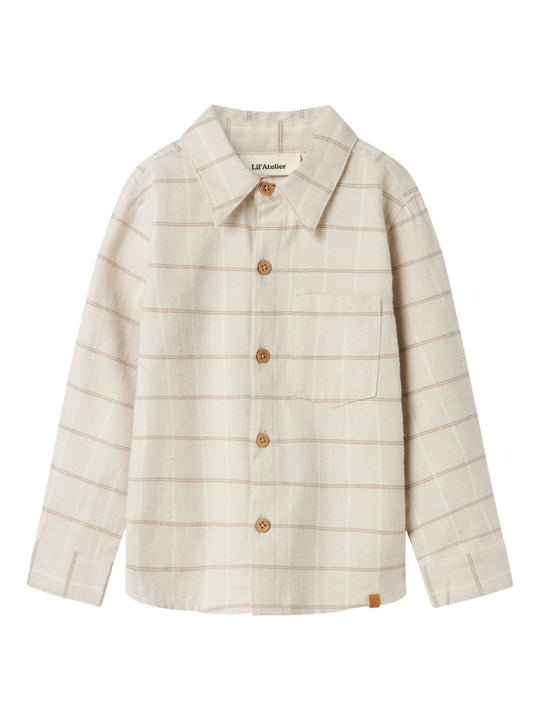 Lil' Atelier Mini NADIM LS SHIRT - Pure Cashmere | Torgunns Barneklær AS
