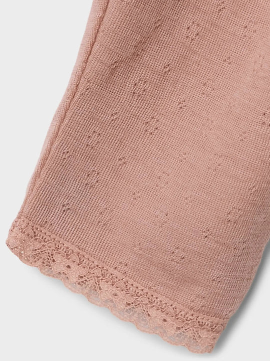 Lil' Atelier Mini NOEL NAB WOOL SLIM LEGGING - Roebuck | Torgunns Barneklær AS