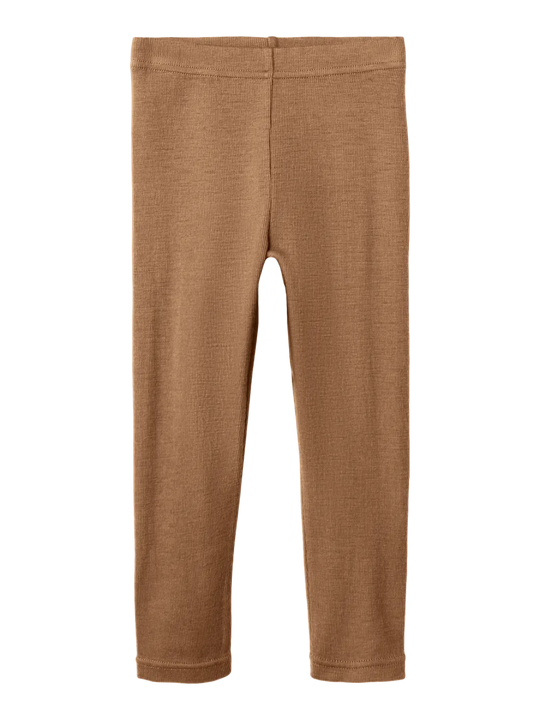 Lil' Atelier Mini NOEL NEB WOOL SLIM LEGGING - Tigers Eye | Torgunns Barneklær AS