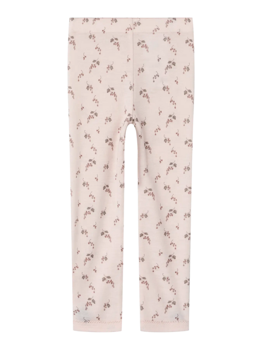 Lil' Atelier Mini NOEL NIA WOOL SLIM LEGGING - Morganite | BERRY | Torgunns Barneklær AS