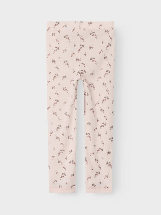 Lil' Atelier Mini NOEL NIA WOOL SLIM LEGGING - Morganite | BERRY | Torgunns Barneklær AS