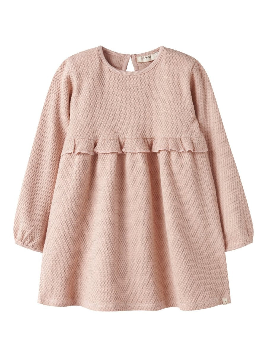 Lil' Atelier Mini NOELLA LS DRESS - Cameo Rose | Torgunns Barneklær AS