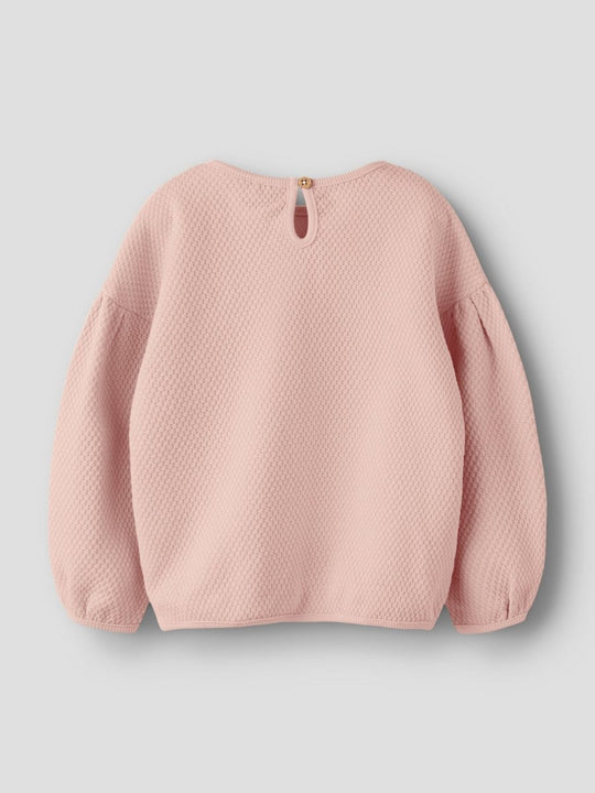 Lil' Atelier Mini NOELLA LS OVERSIZE SWEAT - Cameo Rose | Torgunns Barneklær AS