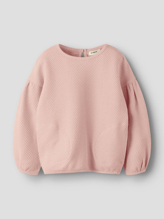 Lil' Atelier Mini NOELLA LS OVERSIZE SWEAT - Cameo Rose | Torgunns Barneklær AS