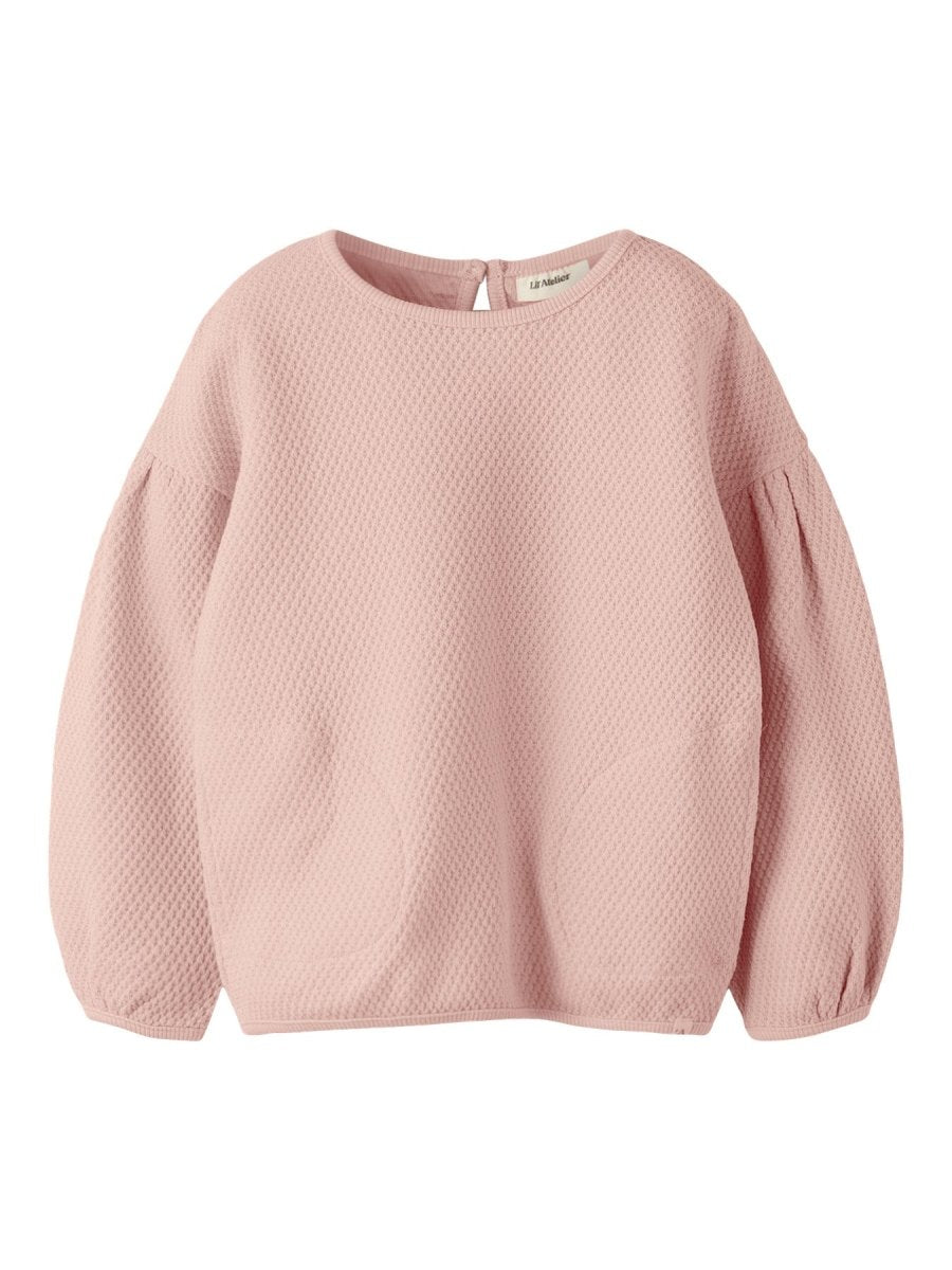 Lil' Atelier Mini NOELLA LS OVERSIZE SWEAT - Cameo Rose | Torgunns Barneklær AS