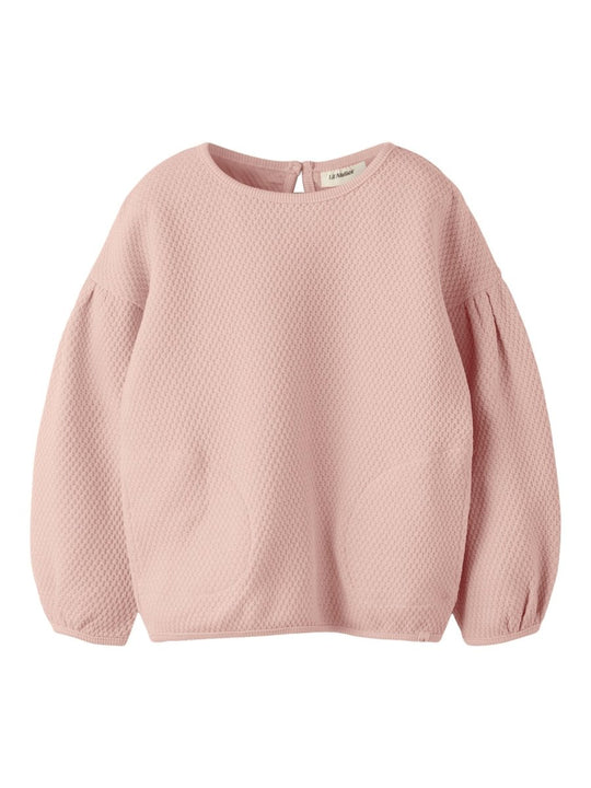 Lil' Atelier Mini NOELLA LS OVERSIZE SWEAT - Cameo Rose | Torgunns Barneklær AS