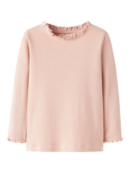 Lil' Atelier Mini NORA LS SLIM TOP - Cameo Rose | Torgunns Barneklær AS