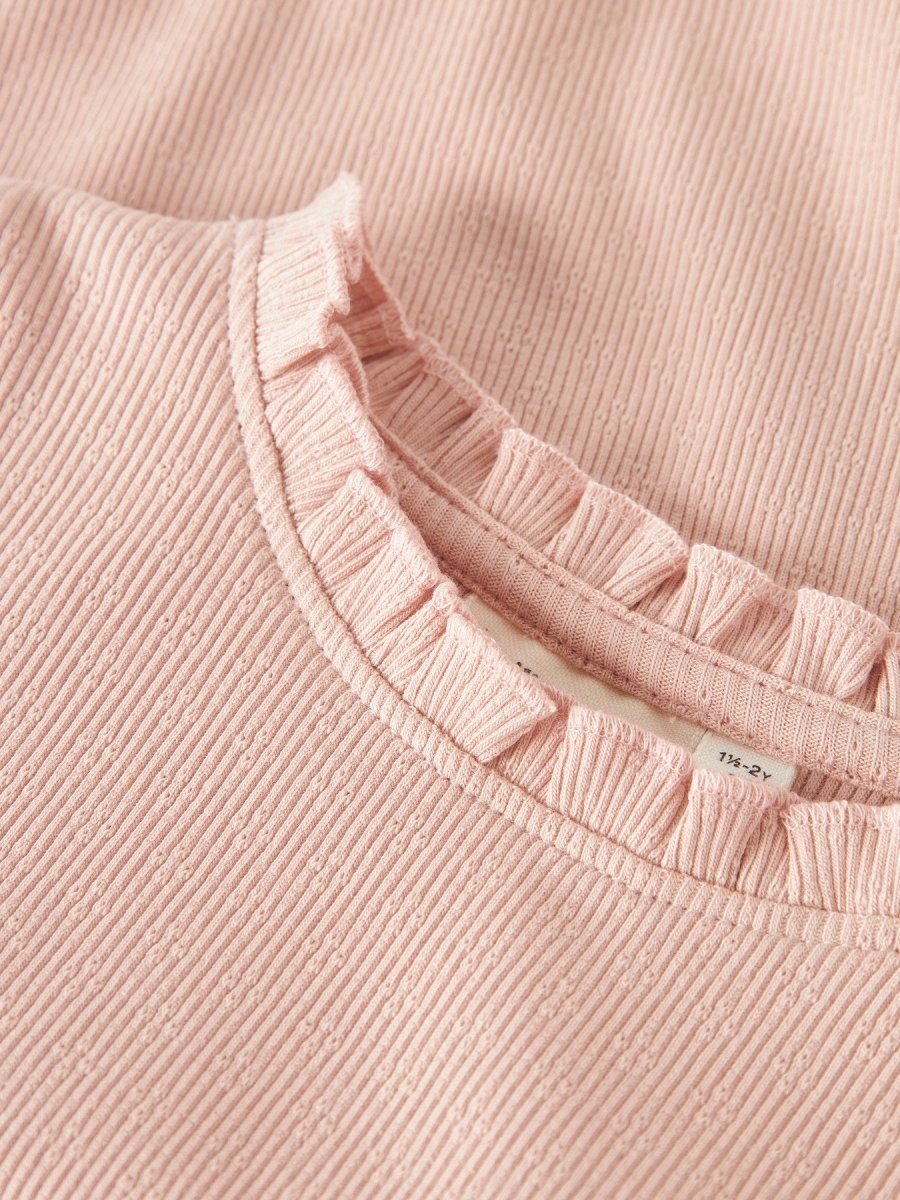 Lil' Atelier Mini NORA LS SLIM TOP - Cameo Rose | Torgunns Barneklær AS