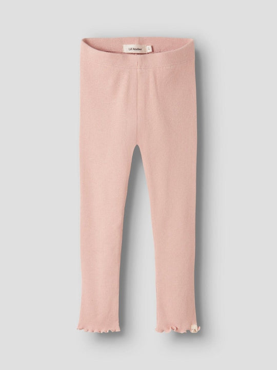Lil' Atelier Mini NORA SLIM LEGGING - Cameo Rose | Torgunns Barneklær AS