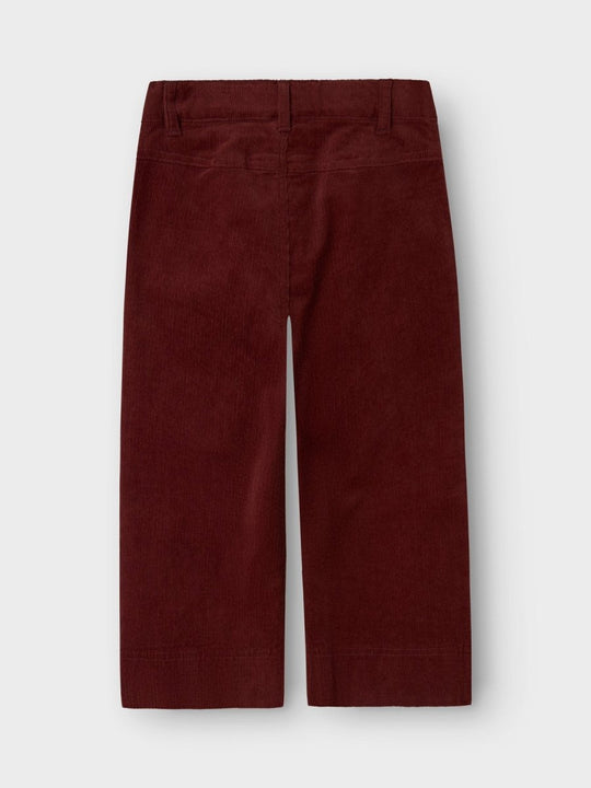 Lil' Atelier Mini OBERT CORD WIDE PANT - Hot Chocolate | Torgunns Barneklær AS
