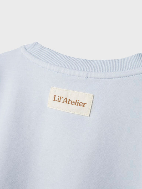 Lil' Atelier MINI OMADS SS LOOSE SWEAT - Ancient Water | Torgunns Barneklær AS
