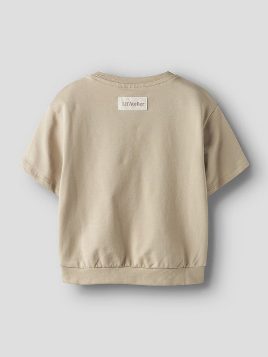 Lil' Atelier MINI OMADS SS LOOSE SWEAT - Irish Cream | Torgunns Barneklær AS