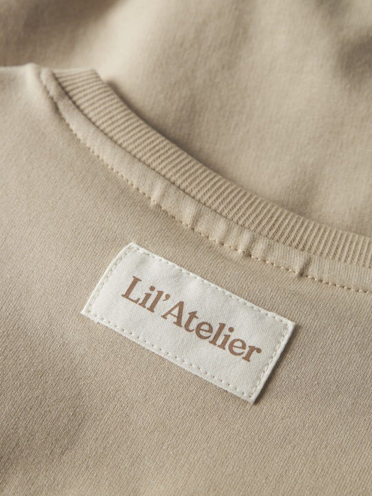 Lil' Atelier MINI OMADS SS LOOSE SWEAT - Irish Cream | Torgunns Barneklær AS