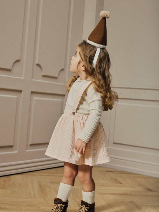 Lil' Atelier Mini OSANNE LS SLIM TOP - Turtledove | Torgunns Barneklær AS