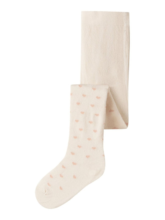 Lil' Atelier Mini REBA LEN PANTYHOSE - Turtledove | Torgunns Barneklær AS