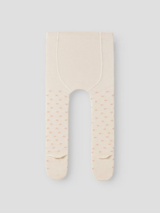 Lil' Atelier Mini REBA LEN PANTYHOSE - Turtledove | Torgunns Barneklær AS