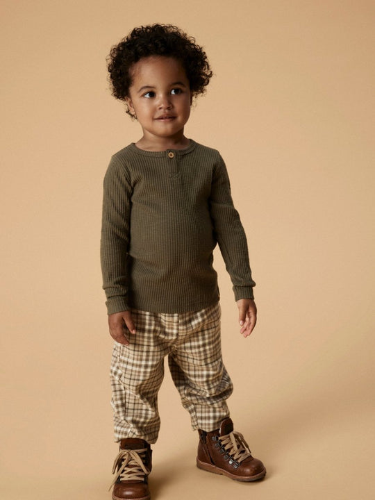 Lil' Atelier Mini REBEL BAGGY PANT - Sepia Tint | Torgunns Barneklær AS