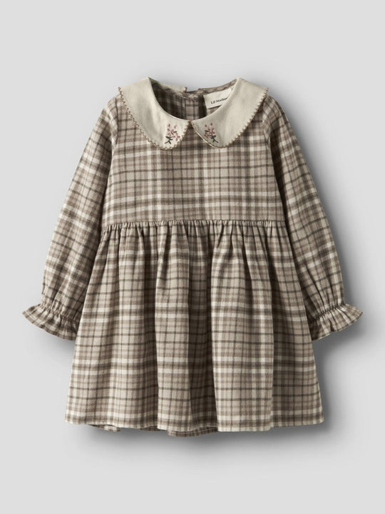 Lil' Atelier Mini REBEL LS DRESS - Sepia Tint | Torgunns Barneklær AS