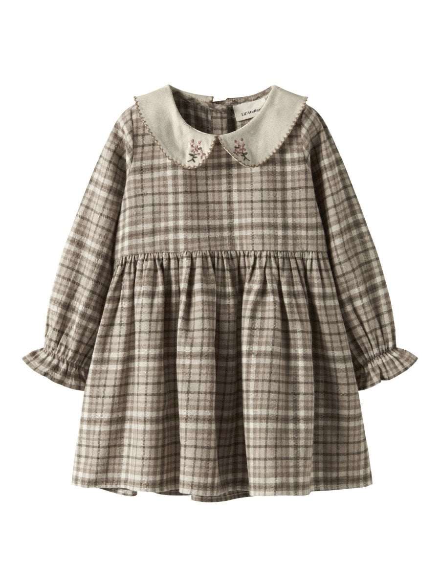 Lil' Atelier Mini REBEL LS DRESS - Sepia Tint | Torgunns Barneklær AS