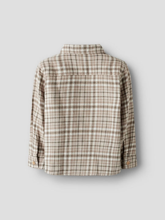 Lil' Atelier Mini REBEL LS SHIRT - Sepia Tint | Torgunns Barneklær AS