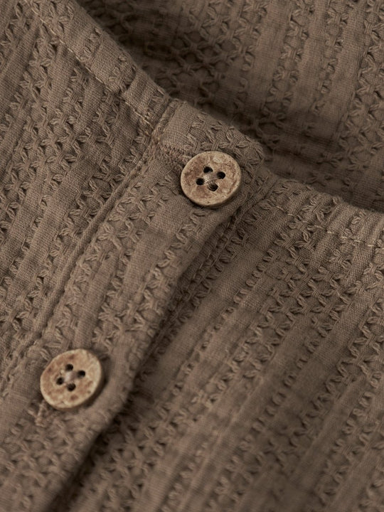 Lil' Atelier Mini ROSITA LIU LS DRESS - Sepia Tint | Torgunns Barneklær AS