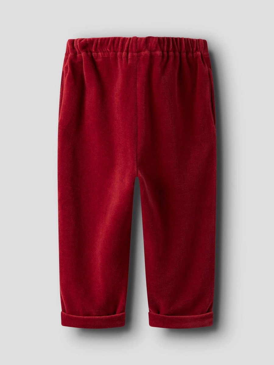 Lil' Atelier Mini SAGA SAG LOOSE PANT - Red Dahlia | Torgunns Barneklær AS