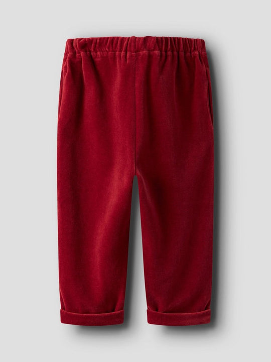 Lil' Atelier Mini SAGA SAG LOOSE PANT - Red Dahlia | Torgunns Barneklær AS
