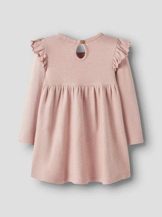 Lil' Atelier MINI THORA HEE LS DRESS - Cameo Rose | Torgunns Barneklær AS