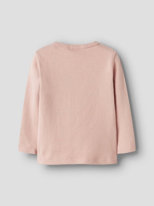 Lil' Atelier MINI THORA HIR LS SLIM TOP - Cameo Rose | Torgunns Barneklær AS