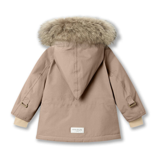 Mini A Ture | WANG vinterjakke m/Ekte pels – Savannah Tan | Torgunns Barneklær AS