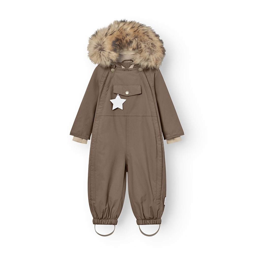 Mini A Ture | WISTI vinterdress m/Ekte pels – Morel Grey | Torgunns Barneklær AS
