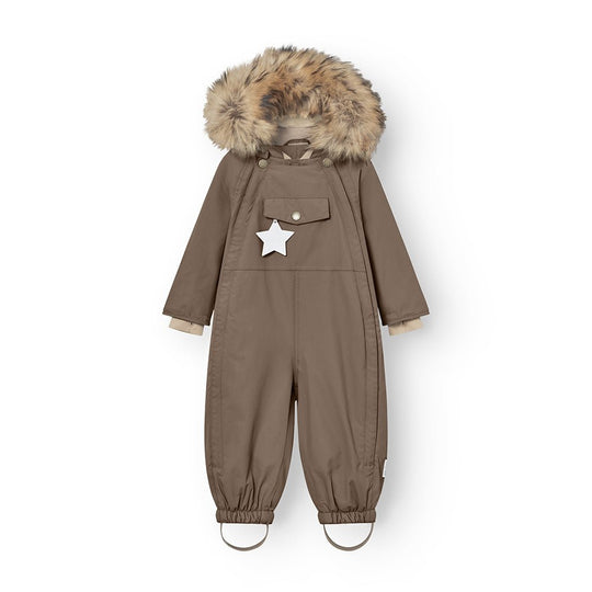 Mini A Ture | WISTI vinterdress m/Ekte pels – Morel Grey | Torgunns Barneklær AS