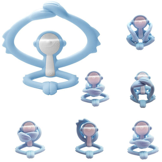 mombella | Hugging Monkey Biteleke - Dempet Grønn | Torgunns Barneklær AS