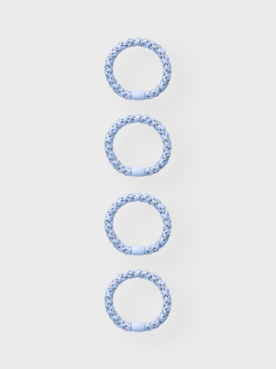 name it accesories ARISE 4PK HAIRELASTIC - Chambray Blue | Torgunns Barneklær AS