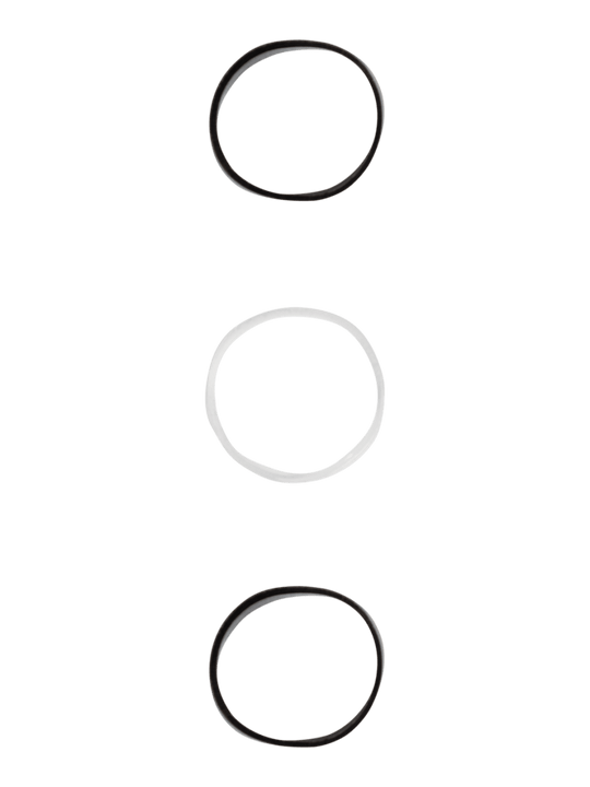 name it accesories TEVIRA 150PK RUBBER HAIRELASTIC - Black | Torgunns Barneklær AS