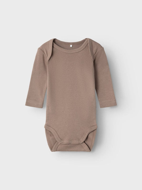 name it baby BODY 2PK LS HUMUS NOOS - Humus | Torgunns Barneklær AS