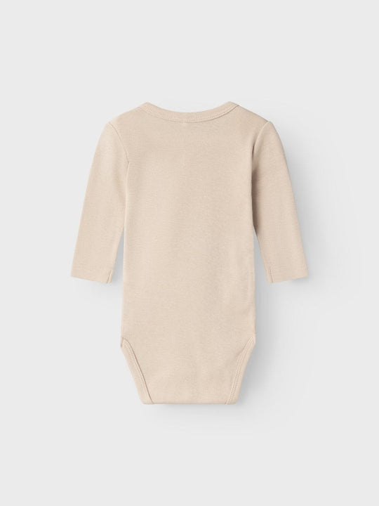 name it baby BODY 2PK LS HUMUS NOOS - Humus | Torgunns Barneklær AS