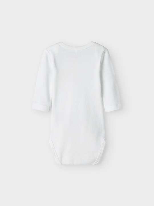 name it baby BODY 3PK BEAR NOOS - Oxford Tan | Torgunns Barneklær AS