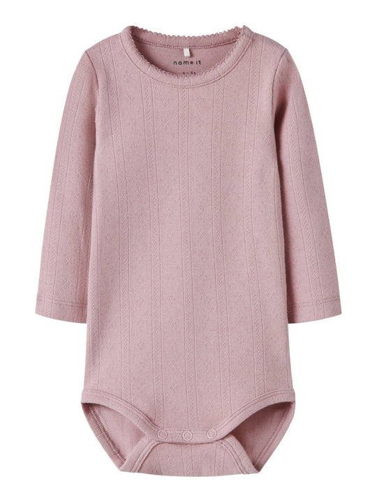 name it baby OKLAHOMA LS BODY - Burnished Lilac | Torgunns Barneklær AS