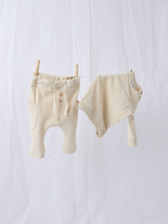name it baby OSUNNY O - NECK - Summer Sand | Torgunns Barneklær AS