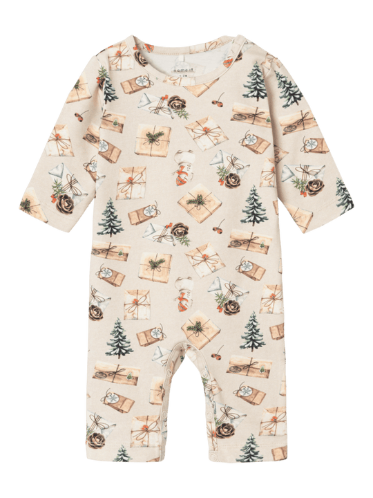 name it baby ROCCOS NIGHT SUIT - Peyote Melange | Torgunns Barneklær AS