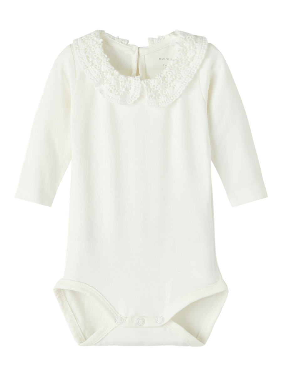 name it baby TYLLA LS BODY NOOS - White Alyssum | Torgunns Barneklær AS