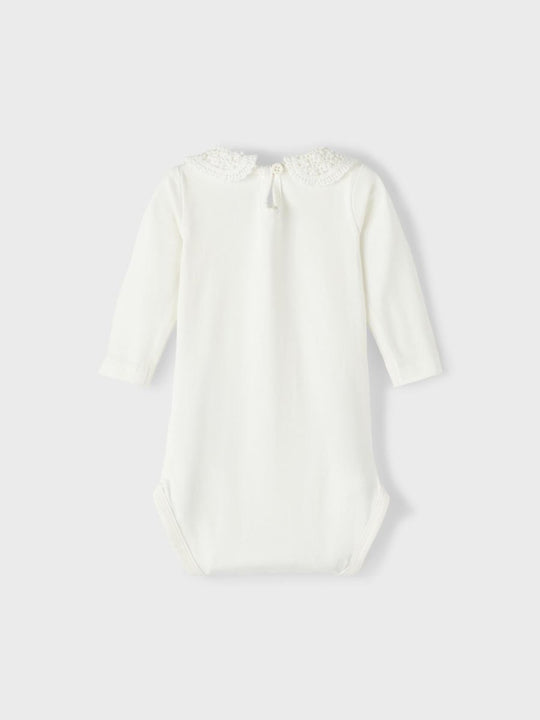 name it baby TYLLA LS BODY NOOS - White Alyssum | Torgunns Barneklær AS