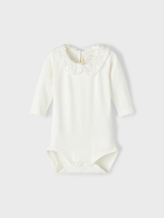 name it baby TYLLA LS BODY NOOS - White Alyssum | Torgunns Barneklær AS